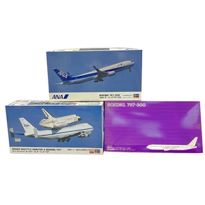 Hasegawa Space Shuttle o- biturbo - wing 747bo- wing 767-300 ANAbo- wing 767-300 total 3 piece plastic model Junk C8895542