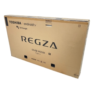 【動作保証】TOSHIBA REGZA 55V型 55M550K 4K 液晶テレビ 家電 未使用 未開封 楽 W8908978