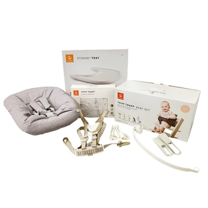 [ operation guarantee ]STOKKE TRIPP TRAPP tray baby set Classic cushion new bo-n set baby supplies 4 point set used W8896015