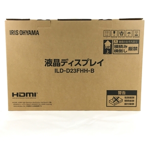 【動作保証】アイリスオーヤマ ILD-D23FHH-B 液晶ディスプレイ 23V型 未使用 Y8892980