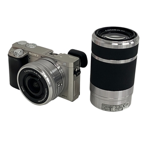 【動作保証】 SONY α6000 SELP1650 ミラーレス一眼カメラ ダブルズームキット ソニー 中古 S8885168