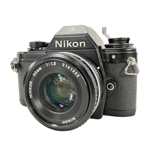 Nikon EM フィルムカメラ NIKKOR 50mm 1:1.8 レンズ 小型 一眼レフ ジャンク W8912637