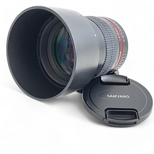 【動作保証】SAMYANG 85mm F1.4 EF サムヤン キヤノンEF用 フルサイズ対応 単焦点レンズ カメラ 中古 Z8907501