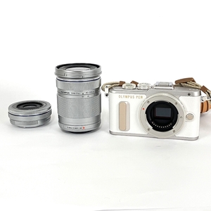 【動作保証】OLYMPUS PEN オリンパス E-PL8 ミラーレス カメラ 14-42mm 40-150mm ダブルズームキット 中古 良好 Y8892649