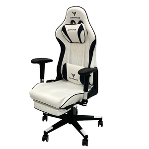 [ pickup limitation ][ operation guarantee ]GXTRACE pattern number unknown ge-ming chair white group reclining ji- X tea race used direct C8911747