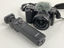 SONY ソニー VLOGCAM ZV-E10 デジタル 一眼レフ カメラ GP-VPT2BT シューティンググリップセット 中古 良好 K8791388_画像1