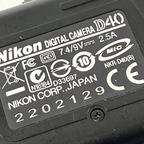 Nikon D40 NIKKOR 18-55mm f3.5-5.6GII ボディ レンズセット ジャンク N8770663の画像10