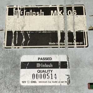 McIntosh MX406 カーオーディオ コントロールセンター 音響機材 マッキントッシュ ジャンク W8820642の画像10