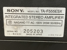 SONY TA-F555ESX プリメイン アンプ ソニー 音響機器 オーディオ ジャンク Y8492575_画像2