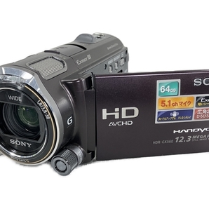 【動作保証】SONY HDR-CX560V ハンディカム ビデオカメラ 2011年製 家電 ソニー 中古 W8809423の画像1