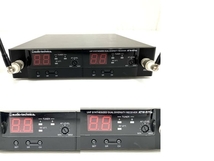 【動作保証】audio-tecnhica ATW-R75a レシーバー ATW-T62a マイク 2本 IS-70B 充電器 音響機材 オーディオテクニカ ジャンク O8827167_画像4