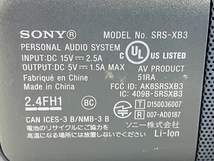 【動作保証】SONY SRS-XB3 ワイヤレス ポータブル スピーカー 中古 W8809901_画像3