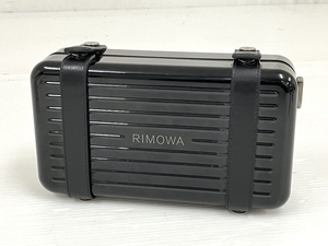 [ operation guarantee ] RIMOWA PERSONAL CLUTCH POLY BLACK GLOSS poly- car bone-to made Cross body bag black 1L Rimowa used O8784035