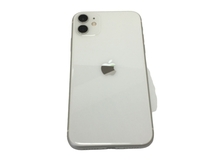 【動作保証】 Apple iPhone 11 MWLU2J/A 6.06インチ スマートフォン 64GB Softbank SIMロックなし ホワイト 中古 T8745266_画像1