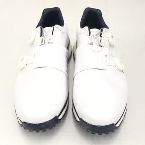 【動作保証】ADIDAS GOLF アディダスゴルフ TWIN BOA BOOST F35403 ゴルフシューズ ホワイト系 ダイヤル式 28cm 中古 T8714679の画像3