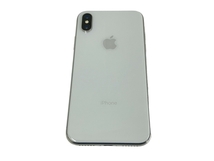 【動作保証】 Apple iPhone X MQC22J/A 5.85インチ スマートフォン 256GB docomo SIMロックなし シルバー 中古 T8644902_画像1