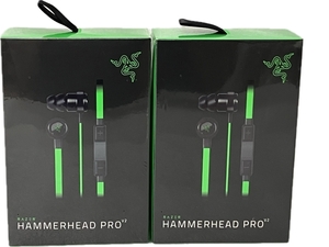 【動作保証】 RAZER HAMMER HEAD PRO V2 ゲーミングイヤホン 2点セット 未使用 未開封 S8811047