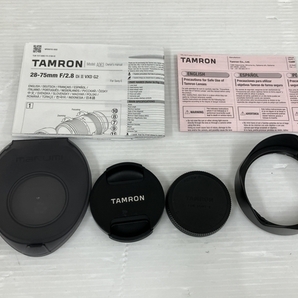 【動作保証】TAMRON 28-75mm F/2.8 Di III VXD G2 Eマウント sony A063 タムロン ソニー 中古 美品 O8835188の画像3