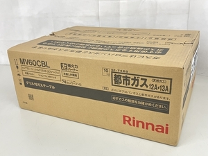 Rinnai リンナイ MV60CBL グリル付き ガステーブル 都市ガス用 左強火力バーナー ガスコンロ 家電 未使用 K8835793