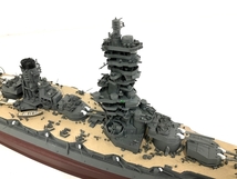 【引取限定】メーカー不明 日本 戦艦 プラモデル 組立済 約60.5×10×17cm ジャンク 直 B8820583_画像6