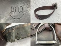 Bruno Delgrange 16.5 障害鞍 ブルーノ 馬具 鞍 鐙 腹帯 乗馬 中古 良好 W8382371_画像2