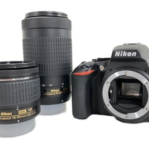 【動作保証】Nikon D5600 ダブルズームキット AF-P DX NIKKOR 18-55mm 70-300mm デジタル一眼レフ ニコン 中古 良好 W8814404の画像1