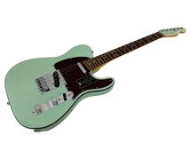 【動作保証】 Fender USA American Ultra Luxe Telecaster Transparent Surf Green Rosewood エレキギター 中古 美品 T8811071_画像1