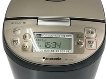 【動作保証】Panasonic パナソニック SR-SZ100 2022年製 5.5合炊き スチームIHジャー炊飯器 ダイヤモンド竈釜 中古 良好 T8775236_画像3