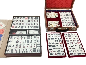  Manufacturers unknown mah-jong .2 case set mahjong pie used excellent Z8839381