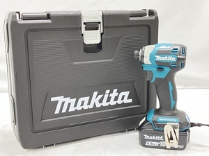 【動作保証】 makita マキタ TD173DRGX インパクト ドライバ ブルー 18V 6.0Ah 充電器 バッテリ2個 セット 電動工具 開封 未使用 H8841482