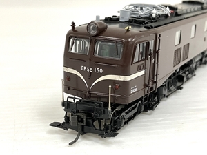 【動作保証】天賞堂 72006 EF58形 電気機関車 150号機 茶色 カンタムサウンド付き HOゲージ 鉄道模型 中古 美品 O8833071