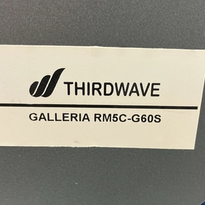 【動作保証】Thirdwave GALLERIA RM5C-G60S ゲーミングデスクトップPC i5-11400 16GB HDD 2TB SSD 1TB GTX 1660 WIN11 中古 美品 T8809260の画像9