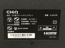 【動作保証】MAXZEN CHiQ JL32G7E 32型 チューナーレス 液晶 テレビ マクスゼン TV 中古 K8804051_画像8