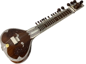 【引取限定】 詳細不明 シタール インド楽器 型番不明 弦楽器 ジャンク 直 S8841326