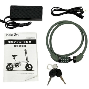 【引取限定】【動作保証】 クリア電子 Hold On Q1J HOQ1J2020 折り畳み 電動 アシスト 自転車 14インチ ナイトブルー 中古 直 T8840843の画像2