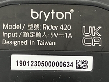 【動作保証】 Bryton ブライトン Rider 420 GPSサイクルコンピューター 自転車 中古 美品 Y8822962_画像3