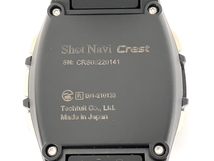 【動作保証】Shot Navi ショットナビ Crest ゴルフウォッチ GPS クレスト Silver 中古 良好 Y8841732_画像3