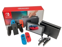 【動作保証】 Nintendo Switch HAC-001 スイッチ 有線LANアダプタ付き 家庭用 ゲーム機 本体 任天堂 ニンテンドー 中古 H8858727_画像1