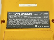 Nintendo GAME BOY COLOR CGB-001 ゲームボーイカラー イエロー ゲーム機 任天堂 ジャンク W8829984_画像8