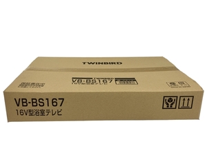 【動作保証】 TWINBIRD VB-BS167 16V型浴室テレビ フルHD ブラック 未使用 T8856314