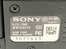 【動作保証】SONY α7 II ILCE-7M2 ボディ SEL2870 ズームレンズキット フルサイズ ミラーレス 一眼 カメラ 中古 O8831126_画像7