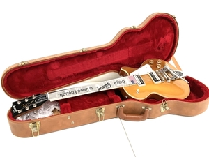 . гарантия работы .Gibson Les Paul Classic Gold Top Bigsby 2017 год USA производства жесткий чехол приложен б/у B8808239