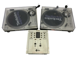 【動作保証】 Technics SL-1200MK3D ターンテーブル + SH-DJ1200 DJミキサー セット 中古 T8805576