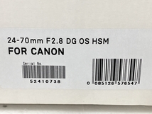 【動作保証】 SIGMA 24-70mm F2.8 DG OS HSM Art For canon シグマ フルサイズ用 大口径標準ズームレンズ 中古 訳有 W8863363_画像9