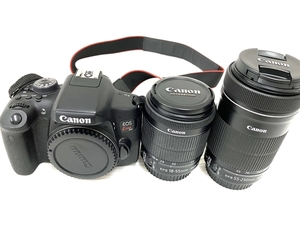 【動作保証】 Canon EOS Kiss X8i 18-55mm 55-250mm 一眼 レフ カメラ ダブルズームキット 中古 O8829448