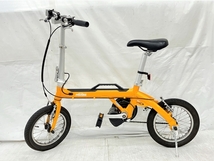 【引取限定】LOG OUTRUNKe 電動アシスト自転車 14インチ 折りたたみ式 アウトドア 中古 直 K8554064_画像1