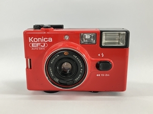 【動作保証】KONICA EFJ AUTO DATE フィルムカメラ レッド コニカ ジャンク W8764167