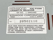 KENWOOD ケンウッド KRC-PX990 カーコンポカセットデッキ カーステレオ 車 ジャンク K8838697_画像2