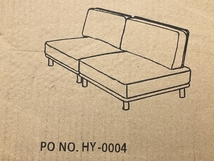 Ricordo リコルド ファブリック ローソファ 1人 1P 椅子 家具 未使用 H8803411_画像3