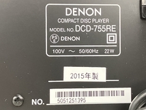 【動作保証】 DENON DCD-755RE AL32 デノン CD プレーヤー 音響 機器 家電 中古 K8813786_画像3